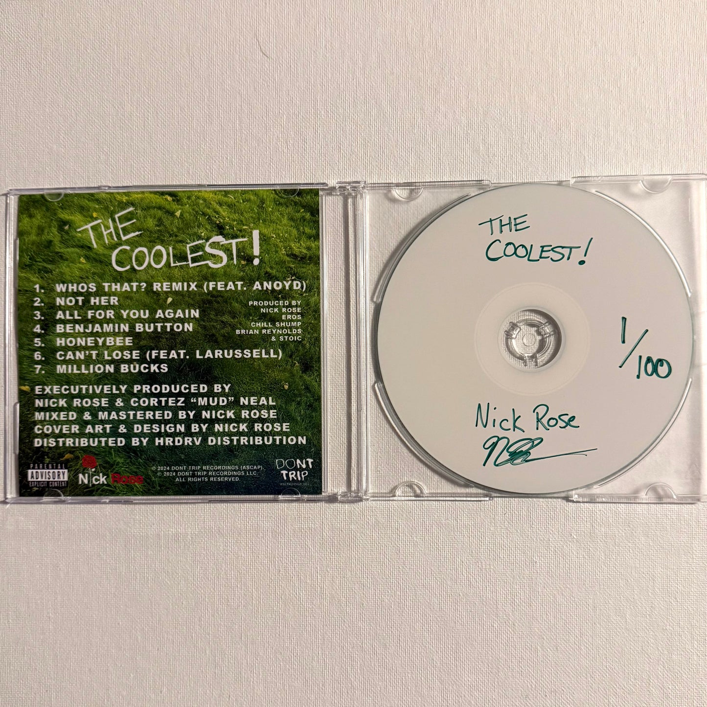 NICK ROSE 'THE COOLEST!' SIGNED CD (LIMITED)